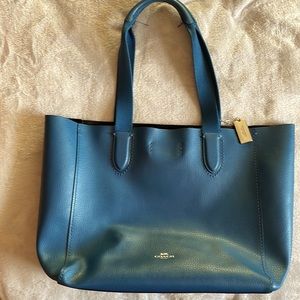 Blue Coach Tote Bag